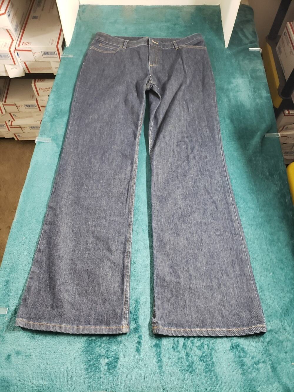 J Jill Jeans Size 12 Womens Blue Denim Stretch Pants Ladies Mid Rise Bootcut